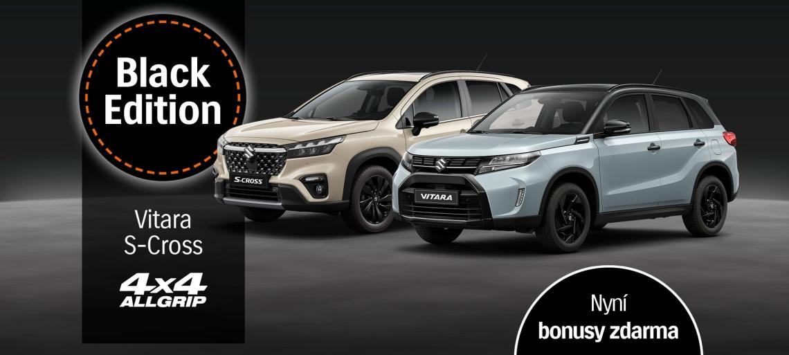 BLACK EDITION - stylová SUV SUZUKI s akčními bonusy