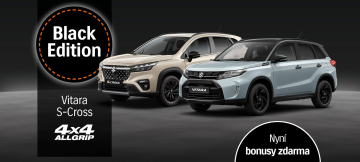 BLACK EDITION - stylová SUV SUZUKI s akčními bonusy