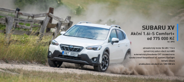 Atraktivní nabídka SUBARU XV 1.6 COMFORT+
