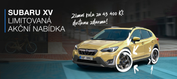  Limitovaná akční nabídka SUBARU XV se zimními koly za 43.300 Kč ZDARMA!
